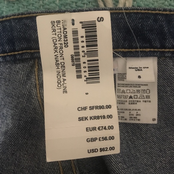 AMERICAN APPAREL DENIM SKIRT - Picture 5 of 5